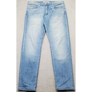 Joe's Straight Leg Jeans Womens 32 Blue Denim Faded Whiskered 5-Pockets Outdoor